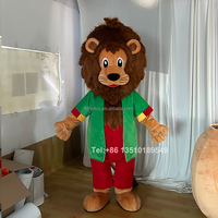 Funtoys nouveau costume de mascotte personnalisé en peluche cheveux longs dessin animé lion animal Cosplay costume de mascotte fursuit de carnaval costume à fourrure pour adulte