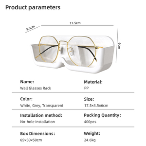Exhibidores de Gafas de Plástico, Estantes de Pared, Almacenamiento de Pared para Gafas - Product Image 4