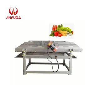 Seafood water draining machi ne fruit dewater sorter table grain potato leaf vegetable Vibrating screen dewater sorter machine