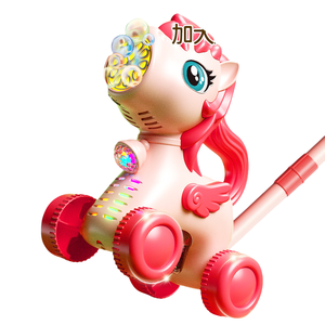 Machine à <span class=keywords><strong>bulles</strong></span> pour enfants, à pousser à la main, cerf, apprentissage <span class=keywords><strong>de</strong></span> la marche, multifonctionnelle, portable, éjection automatique <span class=keywords><strong>de</strong></span> <span class=keywords><strong>bulles</strong></span>, plastique PVC - Product Image 4