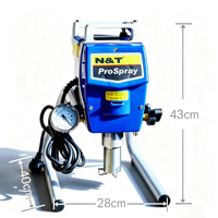 Pulvérisateur de peinture électrique haute performance 3000 PSI 1200W, pulvérisateur sans air portable à débit variable avec motifs de pulvérisation réglables pour le bricolage