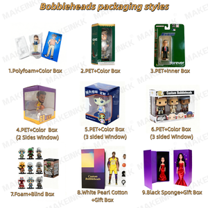 Figurine personnalisable rétro élégante avec robe noire – Bobblehead sur mesure - Product Image 5