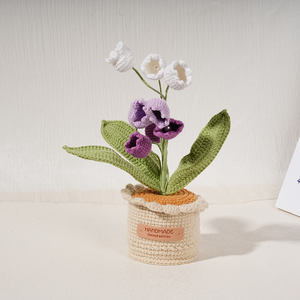 Вязаные Искусственные цветы в горшках - Product Image 4