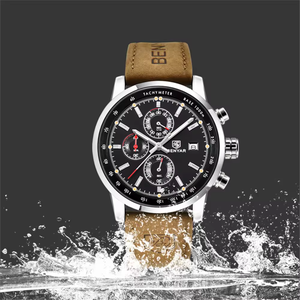 Montre mécanique pour homme BENYAR 5102, nouvelle montre de style business, automatique, 3 sous-cadrans, date, montre unisexe multifonctionnelle, bracelet en cuir, montre pour homme - Product Image 2