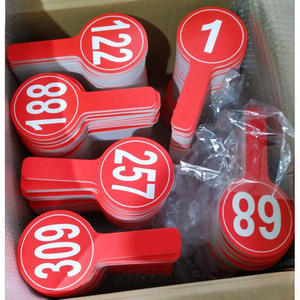 <span class=keywords><strong>ป้าย</strong></span>ไม้ประมูลรูปวงรีทำจากพลาสติก - Product Image 6