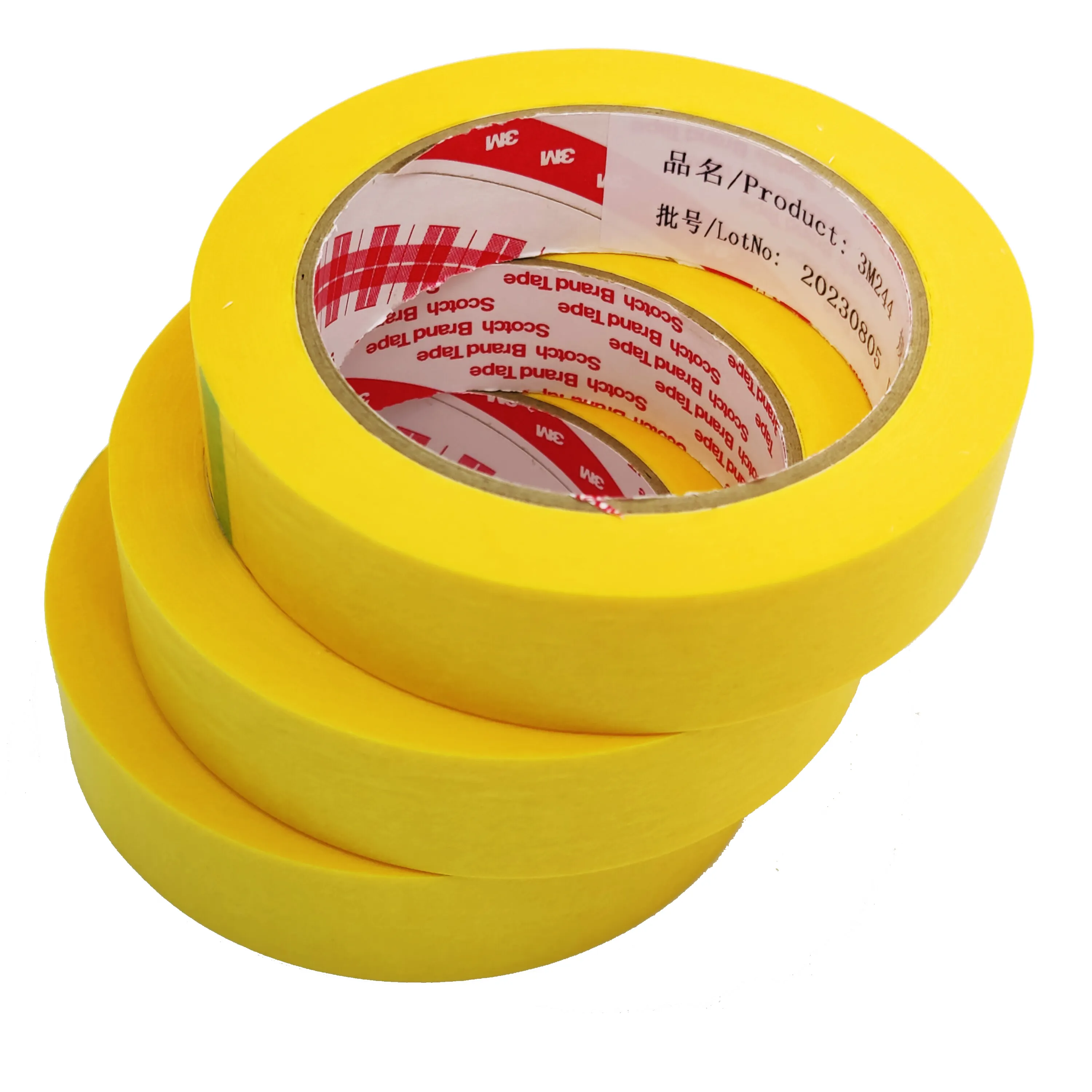 Automotive Car High Temperature 244 Tapeautomotive Yellow 1in Masking Tape