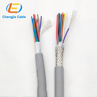 Cable de Control Remoto para Grúa con Aislamiento de PVC TPU 0.75X8C, 8 Núcleos, Revestimiento de PUR, Blindado, Cable de Alimentación Robótico