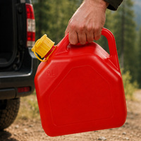 Bidon en plastique pour eau, vin, essence, 5L, 10L, 20 litres, réservoir de carburant de secours pour voiture, bidon d'huile, jerrycan d'essence