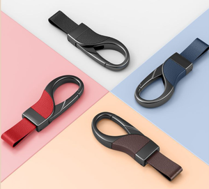Creative Business Metal Keychain - Customizable Logo Available - High-end and Simple Men's Car Keychain Hanger