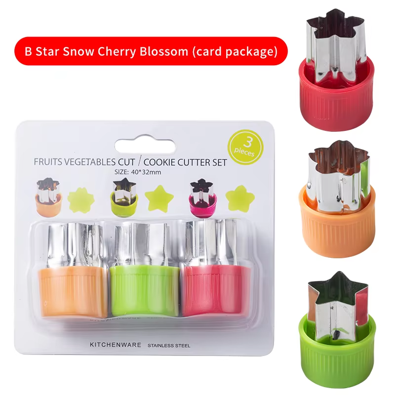 Rouge + Vert + Orange-Forme d'étoile