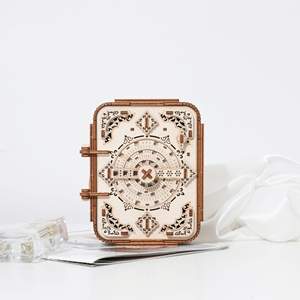 3D Puzzles en bois DIY boîte secrète en bois 3Dpuzzle assemblage très difficile mécanique dynamique numéro en bois puzzle Prix d'usine - Product Image 3