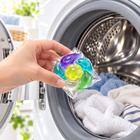Lessives en dosettes écologiques jetables multi-chambres nettoyage en profondeur faible résidu approvisionnement en vrac OEM ODM marque privée personnalisée