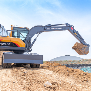 Prezzo economico Hw-80L escavatore gommato diesel da 8 tonnellate in vendita - Product Image 2