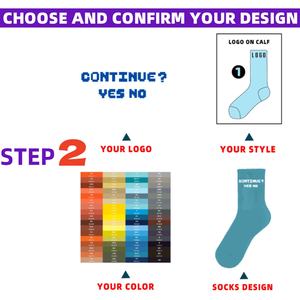 Atacado Personalizado Designer Tripulação Meias Bordado Logotipo Alta Qualidade De Malha Personalizado OEM Meias Impressão Digital Homens Meias - Product Image 5