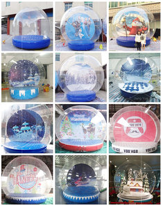 Đêm giáng sinh gia đình tổ chức sự kiện ngoài trời <span class=keywords><strong>Inflatable</strong></span> bong bóng Globe <span class=keywords><strong>Inflatable</strong></span> giáng sinh lều tuyết cho trang trí - Product Image 5