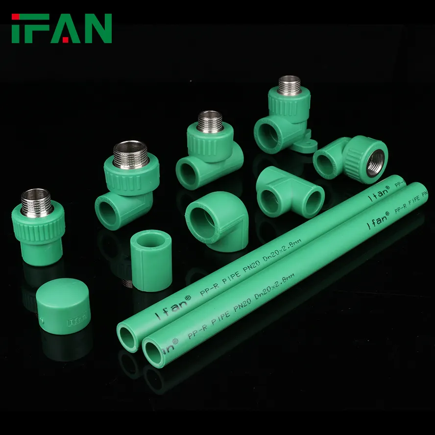 IFAN Acessórios para tubos de ppr de 32 mm resistentes ao calor de fábrica 90 cotovelo redutor ppr com encaixe igual macho acessórios ppr