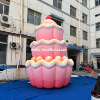 Gâteau d'anniversaire géant gonflable personnalisé pour la publicité