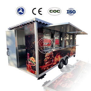 Remorque de restauration rapide en acier inoxydable et aluminium 2025 – Camionnette mobile pratique pour fruits et glaces, idéale pour la vente de snacks et de chips - Product Image 2