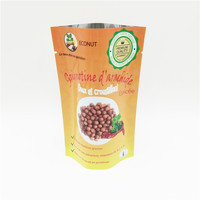 Sachet refermable à trois soudures latérales avec fenêtre en PET/VMPET/PE, homologué FDA, pour scellage thermique, imprimé en héliogravure, faible MOQ, personnalisé pour snacks et biscuits