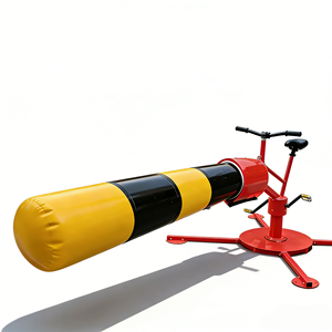 EASYFUN Pista de Obstáculos Inflable Personalizada de Fábrica para Juego Deportivo Toxic Meltdown Wipe Out Bike, para el Último que Quede - Product Image 3
