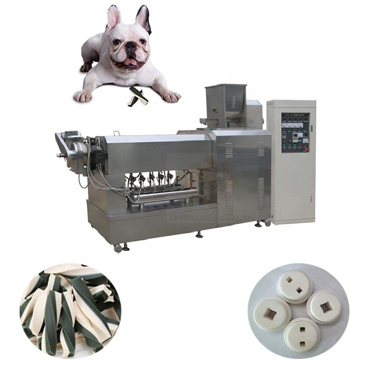 jinan china máquina de extrusión de alimentos perro masticar de