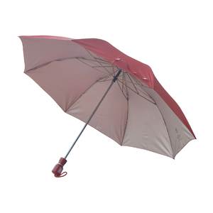 Paraguas Plegable Rojo de 2 Pliegues, Resistente al Viento, Compacto, Protección contra la Lluvia, Accesorio de Viaje Ligero para Hombres y Mujeres - Product Image 2