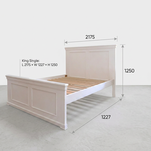 Classic Traditional Style Bedroom Furniture - Premium MDF & Radiata <b>Pine</b> <b>Bed</b> Frame - Product Image 1