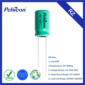 Pchicon-condensador electrolitico de baja ESR, reemplazo para fuente de alimentación, 25V470uF 8*14 RZ 8Khrs
