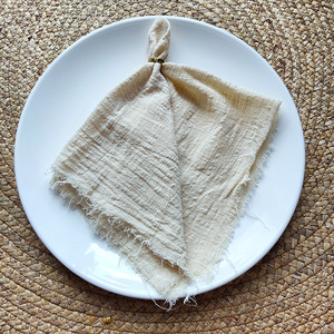 Taplak Meja & Serbet Kain Katun Persegi Buatan Tangan Ychon, Dapat Disesuaikan, Pewarnaan Polos, Dapat Digunakan Kembali, Bahan Kain Kasa, untuk Dekorasi Pernikahan & Rumah - Product Image 1