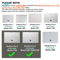 G3HTA038H Batterie pour ordinateur portable Microsoft Surface Pro 5th (modèle 1796, 2017) Pro 6 (modèle 1807/1809/1796, 2018) 12.3 "2-en-1