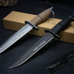 ER AMF DIY OEM Customized 9Cr18Mov Steel Multi-Functional Knife Kydex Sheath Rubber Handle Portable Belt <b>Clip</b> Camping 1 Year - Product Image 1