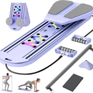 Tabla de ejercicios abdominales Wansheng 1080x410x75mm con rueda de rebote para entrenamiento de core en casa, abdominales y flexiones - Product Image 5