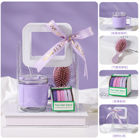Coffret Cadeau de Fidélité Client Spa & Salon – Édition Spéciale Fêtes – Violet – Combinaison Personnalisée Transparente – Vente en Gros – Panier Cadeau Bien-être pour Festivals