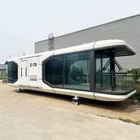 Lu Ban Zhu Z50 Maison Modulaire Conteneurisée en Panneaux Aluminium-Plastique, Type Capsule Spatiale, pour Maison de Vacances en Forêt et Camping Extérieur, Mobile