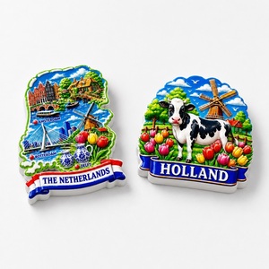 Aimants de réfrigérateur colorés Pays-Bas, souvenirs de la Hollande, moulin à vent, tulipe, <span class=keywords><strong>Amsterdam</strong></span>, cadeau en gros - Product Image 4