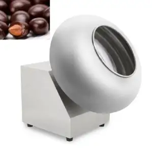 Máquina de revestimento de chocolate amêndoas nozes máquina de revestimento de amendoim açúcar doces