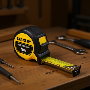 Mètre Ruban Métrique de Contrôle 5m avec Mécanisme de Verrouillage Manuel, Lame Haute Visibilité, Rétractable Automatiquement pour une Précision Accrue - Product Image 3