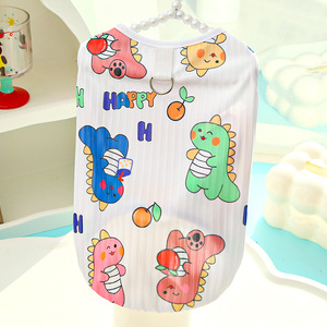 Gilet rafraîchissant pour animaux de compagnie en tissu polyester soie glacée, léger et respirant, vêtement d'été pour chats, chiens et petits animaux - Product Image 3