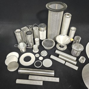 Tùy chỉnh kim loại đục lỗ lọc Ống thép không gỉ Lọc xi lanh dây lưới lọc Cartridge - Product Image 1