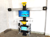 AG-400-máquina de alineación de ruedas de coche, doble Monitor, 3D