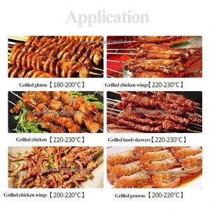 Brochettes de barbecue de différentes tailles en métal avec manche en bois pour grillades au charbon de bois et cuisson au four à tiroir, machine à kebab - Product Image 4