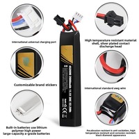 Batterie à État Solide 11.1v 2000mAh en Gros pour Jouet Pistolet à Eau Tactique Combinaison 3S1P Durée de Vie de la Batterie 500 Cycles Grade Batterie Pouch
