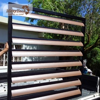 Extérieur en aluminium coulissante de cadre en plastique composite en bois PVC fenêtre persienne