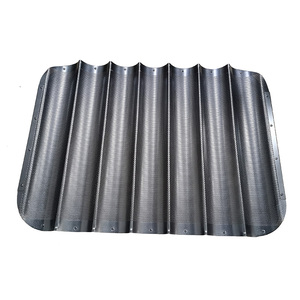 Khay Nướng Bánh Mì Baguette Nhôm Đục Lỗ 40*60Cm 60*80Cm 6 7 8 Hàng Khay Nướng Bánh Mì Pháp Có Khung Bằng Thép Không Gỉ - Product Image 1