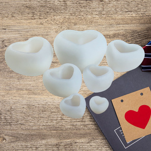 Heart-Shaped Epoxy Molds Set Of 7 For Cake Chocolate Candle Making Valentine's Day DIY <b>Craft</b> Mold <b>Tools</b> - Product Image 3
