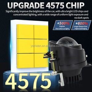 3 "הוביל עדשות פנס פנס 3000k 4300k 6000k הוביל אורות נהיגת אביזרי רכב רטרופיט עבור קיר גדול h6 - Product Image 5