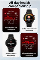 Montre connectée HT48, tracker sportif, 1000 mAh, étanche IP68, lampe torche LED, modes multisports, suivi du sommeil, fréquence cardiaque, surveillance de la santé, ODM