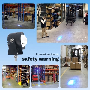 Auxiliary Headlamp Beam <b>Spotlight</b> Mark Clearance Dangerous Area Signs Pedestrian Safety LED Blue Spot Light - Product Image 3