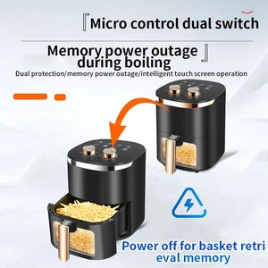 Friggitrice ad Aria Elettrica da 7L per Uso Domestico, Moderna, in Plastica, con Display LCD, Pronta all'Uso per Camper, Grande Capacità, Senza Fumo, per Patatine Fritte - Product Image 6