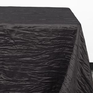 <span class=keywords><strong>Mantel</strong></span> <span class=keywords><strong>Rectangular</strong></span> <span class=keywords><strong>de</strong></span> Tafetán Arrugado - Negro, Mantelería <span class=keywords><strong>Rectangular</strong></span> para Mesas <span class=keywords><strong>de</strong></span> 6 pies, <span class=keywords><strong>Mantel</strong></span> Arrugado para Bodas - Product Image 4